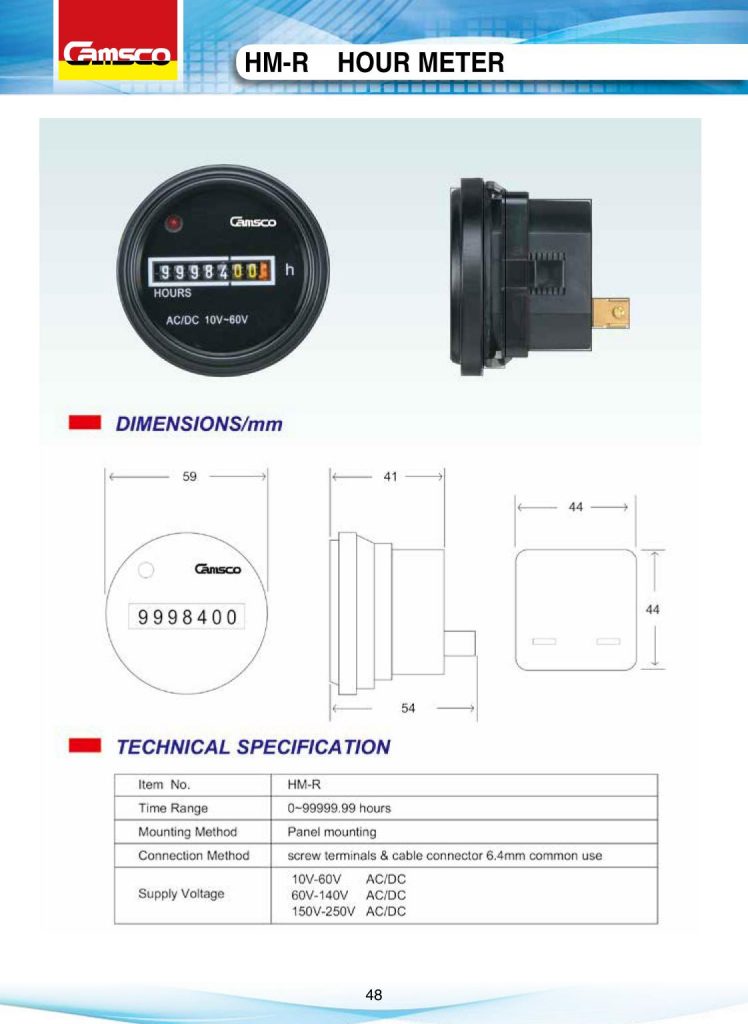 Camsco HMR Hour Meter